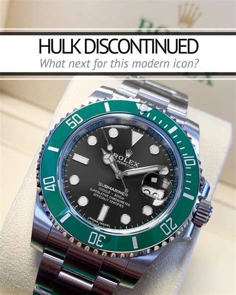 rolex hulk to be discontinued|rolex hulk submariner.